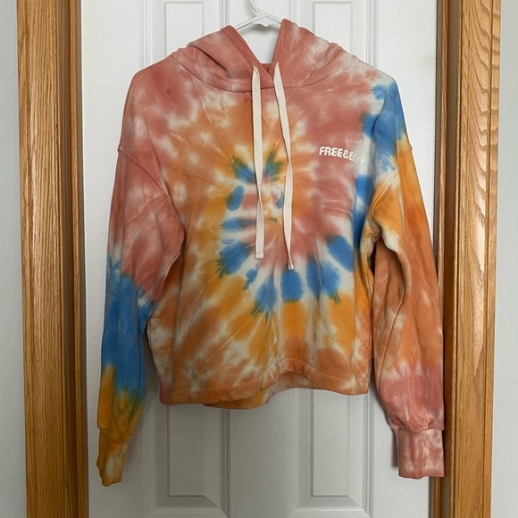 Madewell x Free & Easy Tie-Dye Hoodie Sweatshirt Size Medium - Picture 2 of 6